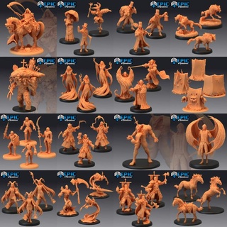 blood moon set undead & vampire collection classic creatures pre-supported epic-miniatures Toys Games Tabletop Characters Creatures Fantasy Universe Board fantasy ghost gothic medieval monster rpg warhammer zombie sla enemy tabletop dungeon graveyard dnd pathfinder npc curse strahd supported pre 3d print model - Mito3D