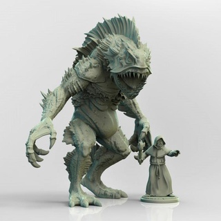 dagon - innsmouth investigators adaevy creations Toys & Games Tabletop Characters Creatures Fantasy Universe Board Store wargames tabletop cthulhu lovecraft hydra deepone hybrids 3d print model - Mito3D