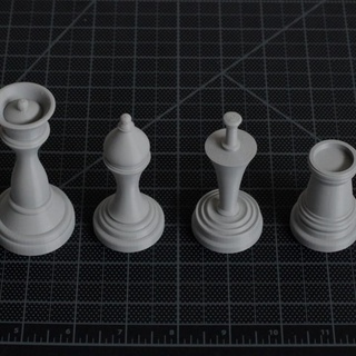 low fuss chess set stuart stelzer Board Games Chess Sets 3d print model - Mito3D