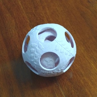 agitarsi palla felce foglia justin lin giocattoli Giochi Filatura matematica openscad giocattolo sfera personalizzatore arte 3d print model - Mito3D