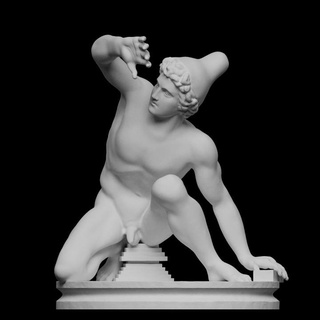 escultura Guerreiro Varredura mundo Europa Itália Roma mármore 3dprintable fotogrametria coleção torlonia 3d print model - Mito3D