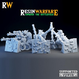 heavy weapons team - sniper crews resinwarfare Toys & Games Tabletop Characters Creatures Fantasy Universe Board Store 3d wargames rat 3dprinting dungeonsanddragons d&d 9th 9thage kingsofwar vermin ravenoushordes 3d print model - Mito3D