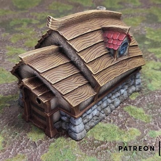 fisherman's village house makers anvil  Toys & Games Tabletop Tabletop Characters & Creatures Historical Universe Tabletop 3D Printable Terrain Board Games Tabletop games house terrain viking wargaming warhammer dungeonsanddragons pathfinder mordheim  3d print model - Mito3D