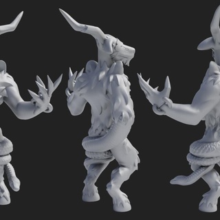 chimera variant goblin toe games Toys & Games Tabletop Characters Creatures Fantasy Universe Board Store demon devil lion goat snake frankenstein summon imp 3d print model - Mito3D
