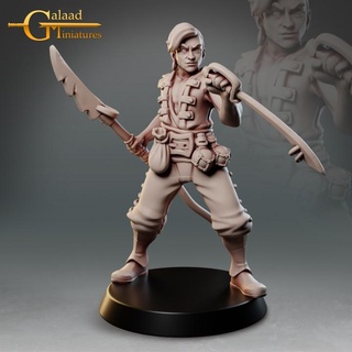 fisherman 04 galaad miniatures Toys & Games Tabletop Characters Creatures Fantasy Universe Board dragon pirate roleplay rpg tabletop dungeon patreon crew 3d print model - Mito3D