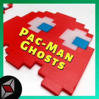 pac-man ghosts multi material needed - pinky blinky inky clyde medyk3d Fan Art Home & Garden Homeware Ornaments ghost man pacman pac 3d print model - Mito3D