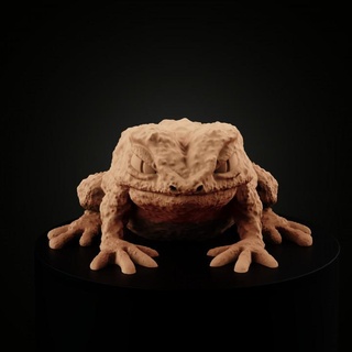 giant toad miniforge Toys & Games Tabletop Characters Creatures Fantasy Universe Board dragons dungeons monster frog dnd frogfolk 3d print model - Mito3D