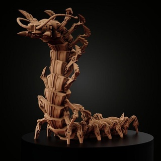 mechanical centipede miniforge Toys & Games Tabletop Characters Creatures Sci-Fi Universe Board beast dragons dungeons monster dnd 3d print model - Mito3D