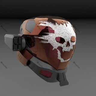 emile eva capacete w anexos aguilar oficina ventilador arte adereços cosplay suporte aréola 3d print model - Mito3D
