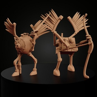 modrons miniforge Toys & Games Tabletop Characters Creatures Fantasy Universe Board dragons dungeons mechanical steampunk beasts modron 3d print model - Mito3D