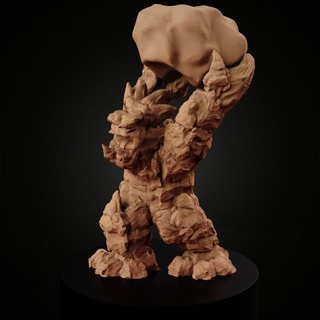tierra elemental miniforge juguetes juegos mesa caracteres criaturas fantasía universo tablero Guijarro Roca rock 3d print model - Mito3D