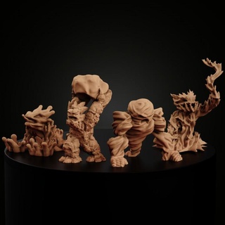 elementals complete collection miniforge Toys & Games Tabletop Characters Creatures Fantasy Universe Board dragons dungeons monster ocean sea water fire earth air splash dnd magma element lava 3d print model - Mito3D