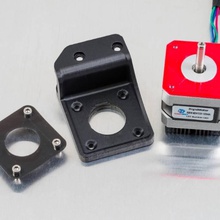offset motor mount rigidbot build 3d printer 3d print model - Mito3D