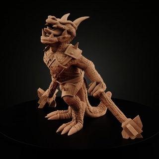 swolbold miniforge Toys & Games Tabletop Characters Creatures Fantasy Universe Board big dragons dungeons giant monster reptile dnd kobold 3d print model - Mito3D