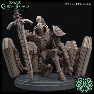 crypt keeper comet lord miniatures Toys & Games Tabletop Characters Creatures Fantasy Universe Board coffin dark dragons dungeons fantasy golem gothic knight monster iron dnd construct 5e dnd5e 3d print model - Mito3D