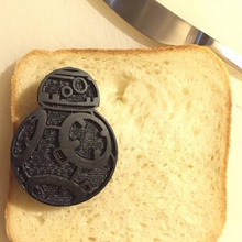 bb8 bread stamp & garden starwars toast 3d print model - Mito3D