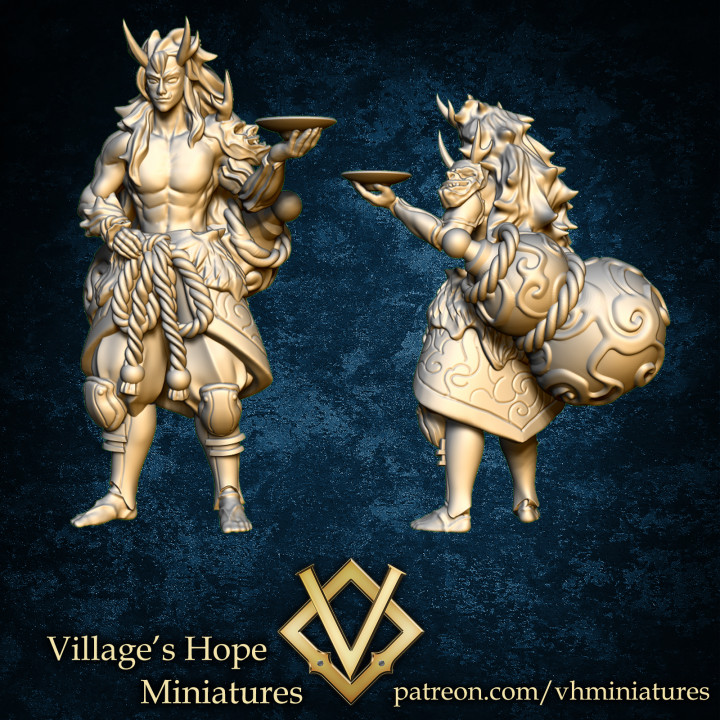 VENDU doji oni Roi village espérer miniatures jouets Jeux table personnages créatures fantaisie univers planche boutique démon Japon Japonais rpg miniature Masculin minis dnd Beau ttrpg trpg 3D print model - Mito3D