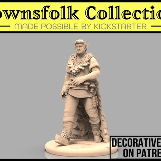 firbolg herbalist mia kay Toys & Games Tabletop Characters Creatures Fantasy Universe Board dragons dungeons fantasy game gaming mini rpg miniature tabletop dnd townsfolk 3d print model - Mito3D