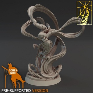 highborn elves wind dancer titan forge miniatures Toys & Games Tabletop Characters Creatures Fantasy Universe Board Store elf fantasy rpg high priest mage noble wargame spirit 3d print model - Mito3D