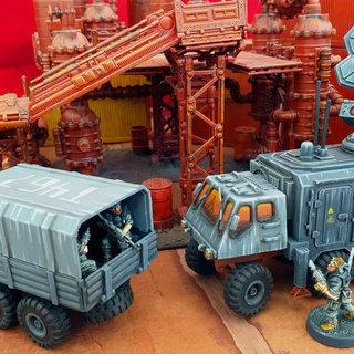 extra truck bodies - 28mm tabletop terrain Toys & Games Tabletop Characters Creatures Sci-Fi Universe Vehicles Machines Board Store fdm vehicle wargaming scifi warhammer40k 32mm 3d print model - Mito3D