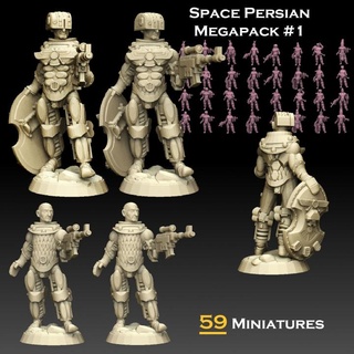space persian megapack 1 sharedog miniatures Toys & Games Tabletop Characters Creatures Fantasy Universe Board Store 40k barbarian greek warhammer warrior imperial scifi thunder infantry immortal dredd spacemarine techno imperialguard persia 3d print model - Mito3D