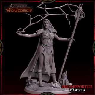 akarath sorceress arcanum workshop Toys & Games Tabletop Characters Creatures Fantasy Universe Board Store diablo fantasy wargaming warhammer magic witch warcraft tabletop blizzard heroes dnd 3d print model - Mito3D