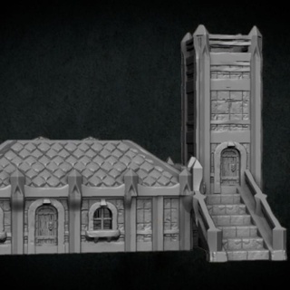 small draconic watchtower christopher adam Toys & Games Tabletop Characters Creatures Fantasy Universe Board Store 3D Printable Terrain townbuilder print-ready-buildings 3d print model - Mito3D