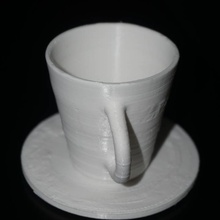 tazzina pausa caff giardino 3d print model - Mito3D