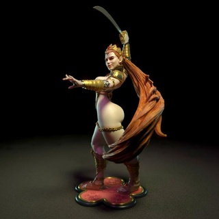 sword dancer torrida minis Toys & Games Tabletop Characters Creatures Fantasy Universe Board Store fantasy hair long red woman pinup thick 3d print model - Mito3D