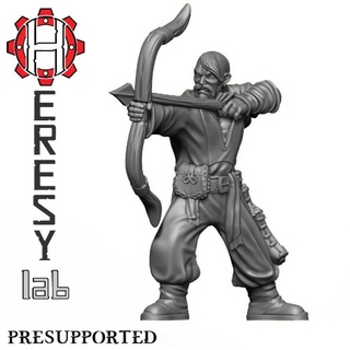 heresylab - ax082 cossack zaphorozian archer 1 amber husaria axia citizens old world Toys & Games Tabletop Characters Creatures Fantasy Universe Board Store dragons dungeons fantasy rpg warhammer dungeonsanddragons dnd pathfinder mordheim kingsofwar bowman oathmark kislev citizensoftheoldworld amberhusaria dragonrampant 3d print model - Mito3D