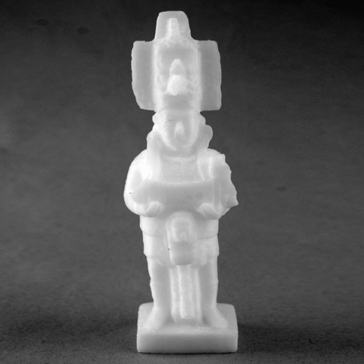 Lineal k'inich chapat museum tonin Mexiko scan Maya Herrscher Skulptur museumoftonina 3D print model - Mito3D