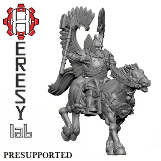 heresylab - ax125 hetman stefan winged hussar amber husaria axia citizens old world Toys & Games Tabletop Characters Creatures Fantasy Universe Board Store fantasy rpg wargaming warhammer pc dungeonsanddragons cavalry empire mordheim kingsofwar npc oathmark wingedhussar amberhusaria 3d print model - Mito3D