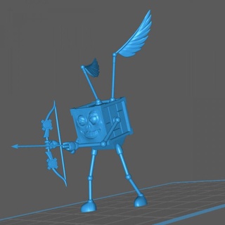 modron geniş blok geometrik savaşçı işaret canım masaüstü karakterler yaratıklar yaratık ejderhalar Zindanlar yasa canavar uçan geometri sipariş dnd 3d print model - Mito3D
