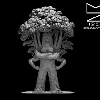 treant Aktualisiert Miguel Zavala Tischplatte Zeichen Kreaturen Baum ent 3d print model - Mito3D