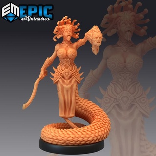 gorgon sisters stheno revenge medusa sister half snake woman female lamia epic-miniatures Toys & Games Tabletop Characters Creatures Fantasy Universe Board Store fantasy girl hair head medieval monster rpg warhammer sla enemy tabletop dungeon dnd pathfinder beheaded npc pre-supported supported pre 3d print model - Mito3D