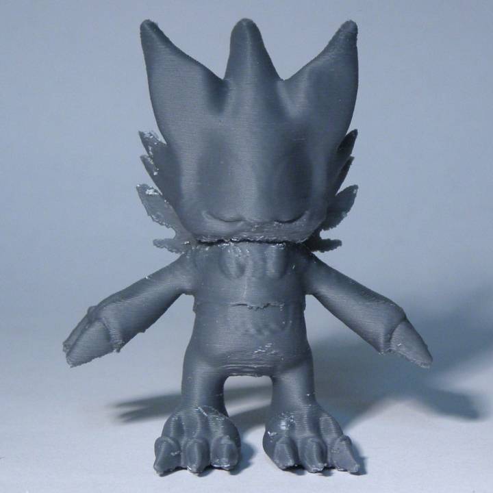 gumdramon Spielzeug anime Stil digimon fan Kunst 3D print model - Mito3D