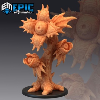 watching tree eye plant staring flower jungle encounter epic-miniatures Toys & Games Tabletop Characters Creatures Fantasy Universe Board Store fantasy medieval monster rpg warhammer sla enemy tabletop dungeon dnd pathfinder npc pre-supported supported pre 3d print model - Mito3D