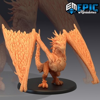 wood wyvern jungle & forest drake plant dragon epic-miniatures Toys Games Tabletop Characters Creatures Fantasy Universe Board Store fantasy medieval monster rpg warhammer sla enemy tabletop dungeon dnd pathfinder npc pre-supported supported pre 3d print model - Mito3D