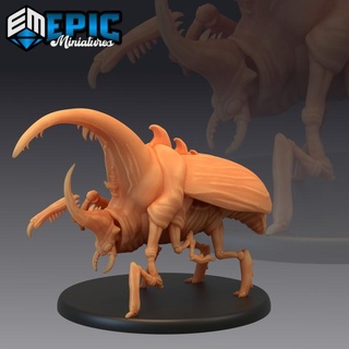 giant beetle ground hercules insect huge jungle bug epic-miniatures Toys & Games Tabletop Characters Creatures Fantasy Universe Board Store fantasy medieval monster rpg warhammer sla enemy tabletop dungeon dnd pathfinder npc pre-supported supported pre 3d print model - Mito3D