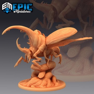 giant beetle flying hercules insect huge jungle bug epic-miniatures Toys & Games Tabletop Characters Creatures Fantasy Universe Board Store fantasy medieval monster rpg warhammer sla enemy tabletop dungeon dnd pathfinder npc pre-supported supported pre 3d print model - Mito3D