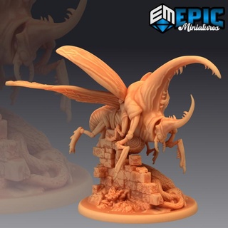 giant beetle mount hercules insect huge jungle bug epic-miniatures Toys & Games Tabletop Characters Creatures Fantasy Universe Board Store fantasy medieval monster rpg warhammer sla enemy tabletop dungeon dnd pathfinder saddle npc pre-supported supported pre 3d print model - Mito3D