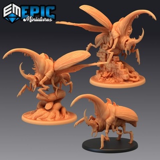 giant beetle set hercules insect huge jungle bug epic-miniatures Toys & Games Tabletop Characters Creatures Fantasy Universe Board Store fantasy medieval monster rpg warhammer sla enemy tabletop dungeon dnd pathfinder npc pre-supported supported pre 3d print model - Mito3D