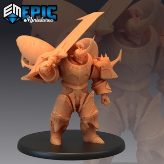 beetle knight insectoid warrior armored insect hero epic-miniatures Toys & Games Tabletop Characters Creatures Fantasy Universe Board Store fantasy medieval monster rpg warhammer sla enemy tabletop dungeon dnd pathfinder npc pre-supported supported pre 3d print model - Mito3D