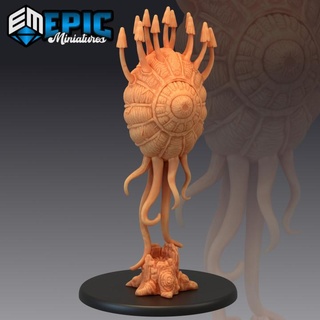 gas spore fungi tyrant levitating jungle encounter tentacle mushroom epic-miniatures Toys & Games Tabletop Characters Creatures Fantasy Universe Board Store fantasy medieval monster rpg warhammer sla enemy tabletop dungeon dnd pathfinder npc pre-supported supported pre 3d print model - Mito3D