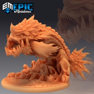 giant piranha boss jungle fish carnivorous river encounter epic-miniatures Toys & Games Tabletop Characters Creatures Fantasy Universe Board Store fantasy medieval monster rpg warhammer sla enemy tabletop dungeon dnd pathfinder npc pre-supported supported pre 3d print model - Mito3D