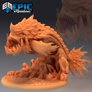 gigante piraña jefe selva pez carnívoro río encuentro epic miniatures juguetes juegos mesa caracteres criaturas fantasía universo tablero Tienda medieval monstruo rpg martillo guerra Sla enemigo calabozo dnd pionero npc pre supported soportado 3d print model - Mito3D