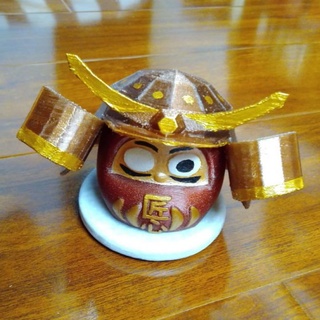 samurai daruma justin lin scansione mondo Asia Giappone casa giardino articoli per ornamenti Bambola matematica openscad giocattolo personalizzatore arte 3d print model - Mito3D