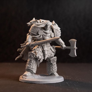 wolf king horde miniatures Toys & Games Tabletop Characters Creatures Fantasy Universe Board Store warhammer w40k warhammer40000 primarch spacewolves lemanruss wolfking 3d print model - Mito3D