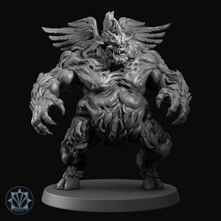 nalfeshnee realm paths Toys & Games Tabletop Characters Creatures Fantasy Universe Board demon dungeonsanddragons dnd 3d print model - Mito3D