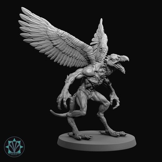 vrock realm paths Toys & Games Tabletop Characters Creatures Fantasy Universe Board demon dungeonsanddragons dnd 3d print model - Mito3D